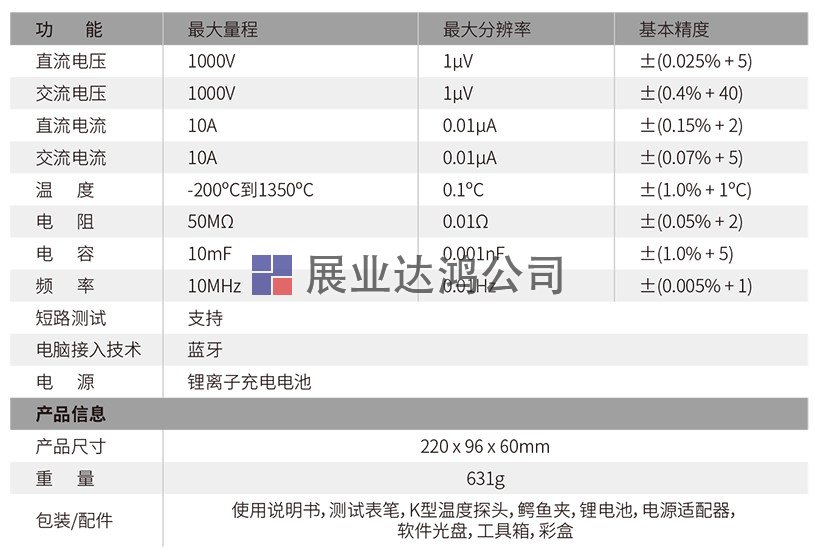 DT-9987高精度專業數字萬用表